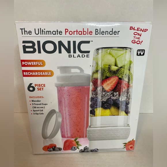 Bionic | Kitchen | Bionic Blade Ultimate Portable Blender 6 Piece Set ...